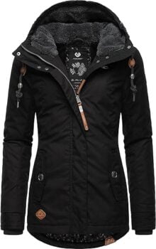 Ragwear Winterjacke in Schwarz