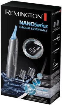 Remington Groom Essentials (Reise) Set NanoSeries mit Trimmer, Nagelknipser, Feile, Nagelschere, Pinzette & Etui