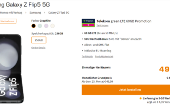 Samsung Galaxy Z Flip G + freenet Telekom green LTE GB