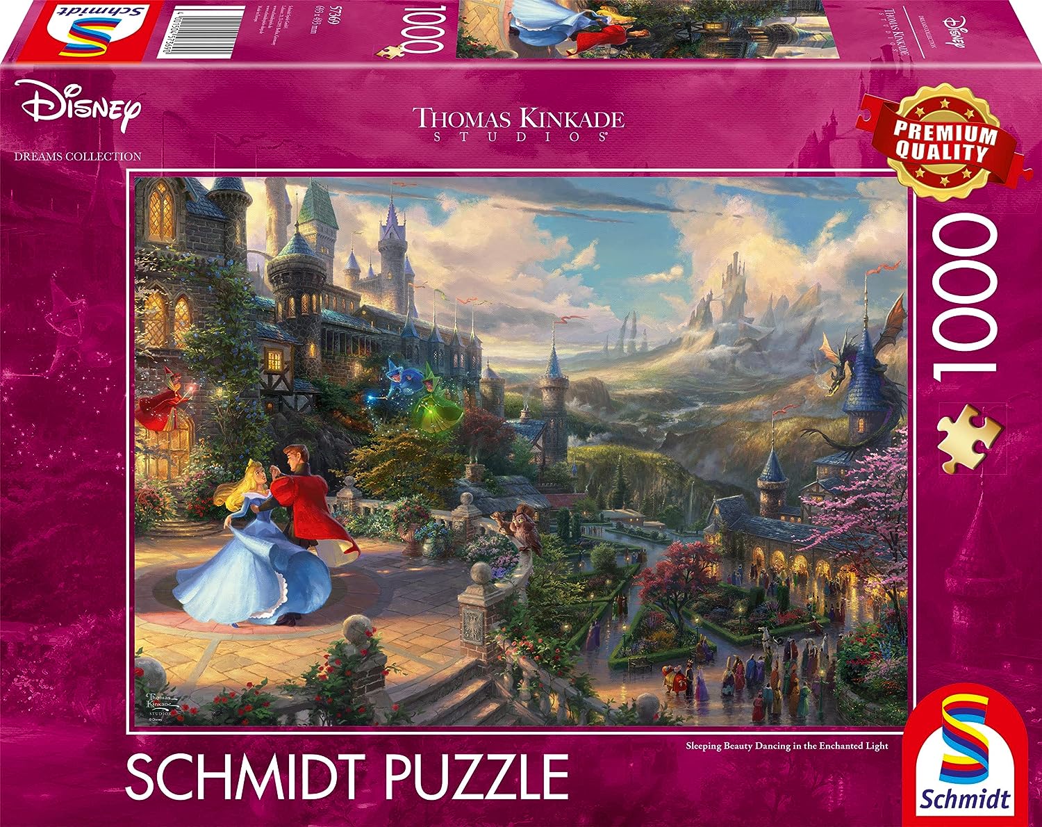 Schmidt Spiele Thomas Kinkade Sleeping Beauty Dancing In The Enchanted Light . Teile Puzzle