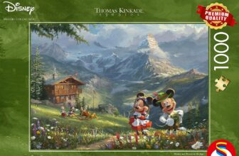 Schmidt Spiele Thomas Kinkade Disney, Mickey & Minnie in den Alpen . Teile Puzzle