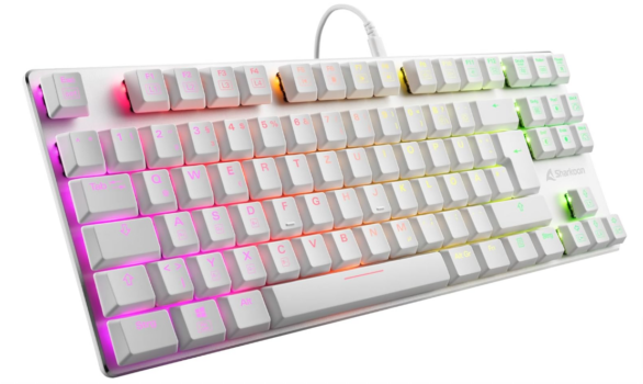 Sharkoon-PureWriter-RGB-TKL-Mechanische-Low-Profile-Tastatur-weiß-Amazon-de-Computer-Zubehör