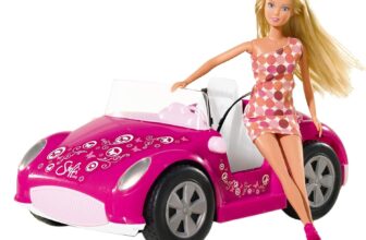 Simba Steffi Love Beach Car, Steffi im Sommeroutfit mit Auto