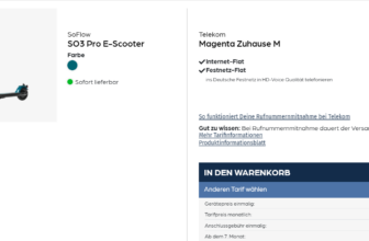 SoFlow SO Pro E Scooter + Telekom Magenta Zuhause M