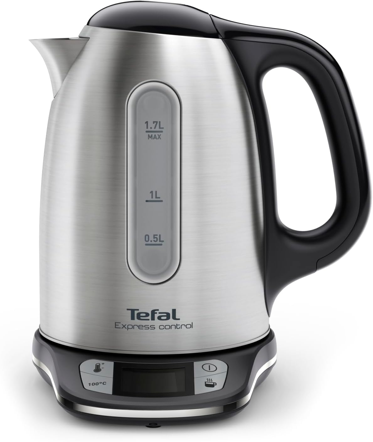 Tefal Kabelloser Wasserkocher Aus Edelstahl Express Control Kid (. Watt, , Liter, Minuten Warmhalten)