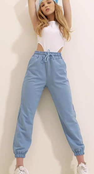Trend Alaçatı Stili Jogginghose – Blau Gr. S bis XL