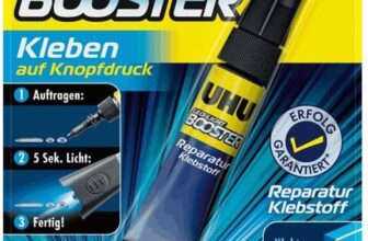 UHU LED Light Booster Kleben auf Knopfdruck lichtaktivierter Reparatur Klebstoff ( g)