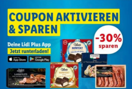 Lidl Plus🍕🍟30% auf alle Tiefkühl-Aktionsprodukte ab 10 €