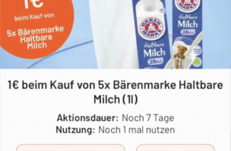 x Bärenmarke Haltbare Milch L für ,€ [Smhaggle + Netto MD]