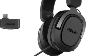 ASUS TUF Gaming H Wireless Headset (kabellos, ,GHz Verbindung über USB C, . Surround Sound, bis zu Stunden Akkulaufzeit)