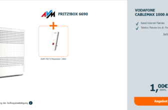 AVM FRITZ!Box Cable + AVM FRITZ!Repeater + Vodafone Cablemax