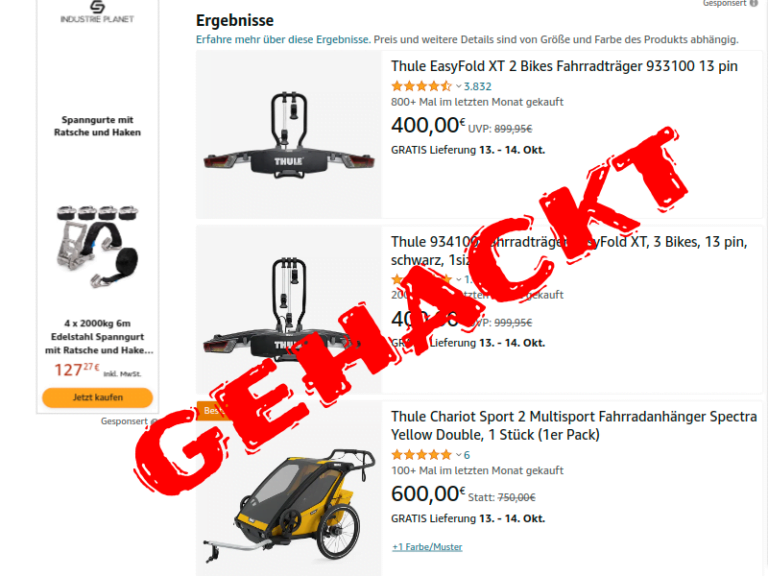 Amazon Fake Shops im Oktober 2023