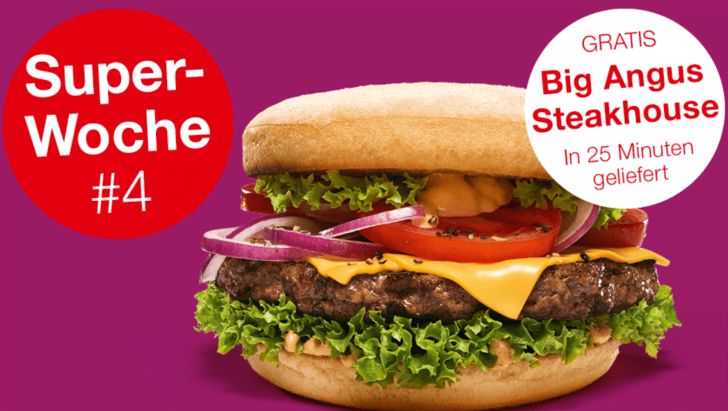 burgerme🍔 Big Angus Steakhouse gratis (20,00 € MBW)