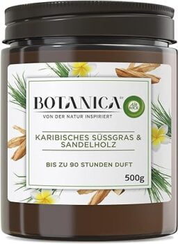 Botanica by Air Wick Große Duftkerze XL Süßgras und Sandelholz