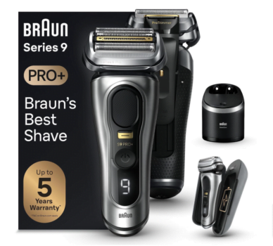 Braun Series Pro Rasierer Herren Elektrorasierer mit Pro Rasierelementen Langhaarschneider Reinigungsstatio