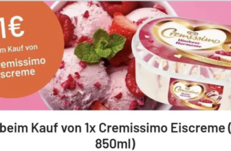 Cashback auf Langnese Cremissimo Eisceme