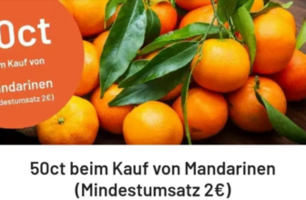 Cashback auf Mandarinen