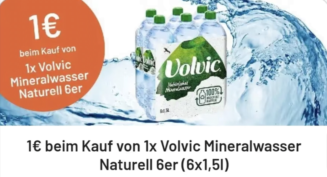 Cashback Auf Volvic Mineralwasser Naturell