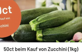 Cashback auf Zucchini