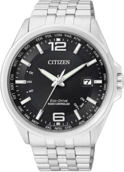 Citizen Eco Drive Radio Controlled Saphirglas Armbanduhr (CB E)