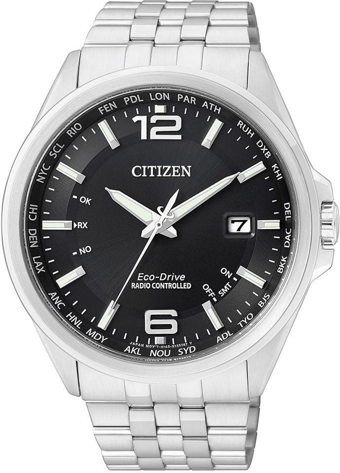 Citizen Eco Drive Radio Controlled Saphirglas Armbanduhr (Cb E)