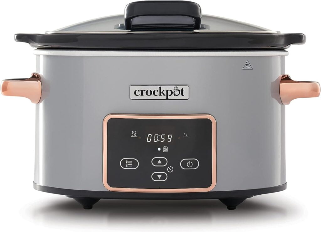 CrockPot DigitalSchongarer Slow Cooker (Cooker mit Scharnierdeckel, 3