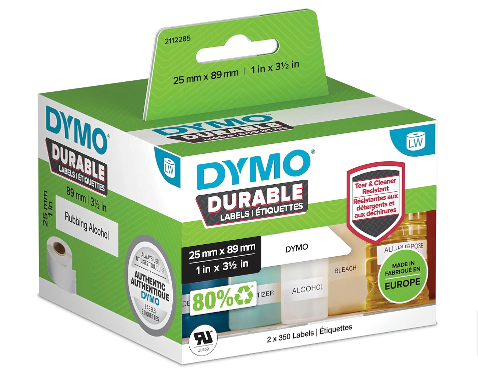 Dymo Etiketten Rolle X Mm Polypropylen Folie Weiß St Permanent Universal Etikette Amazon De Bürobedarf Schreibwaren