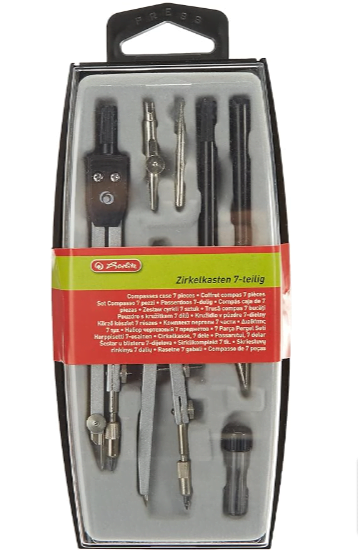 Herlitz 8710105 Zirkelkasten 7-tig. inkl Ersatzminenbox für 3,60€ (Prime) statt 7,67€