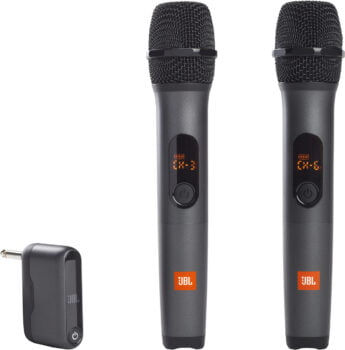 JBL x kabellose Mikrofone für Partybox + drahtlosem Empfänger