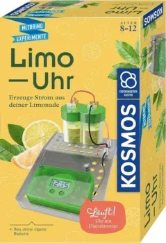 KOSMOS 658090 Limo-Uhr - Erzeuge Strom aus Limonade - Experimentierset