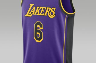 Los Angeles Lakers Statement Edition Jordan Dri FIT NBA Swingman Trikot