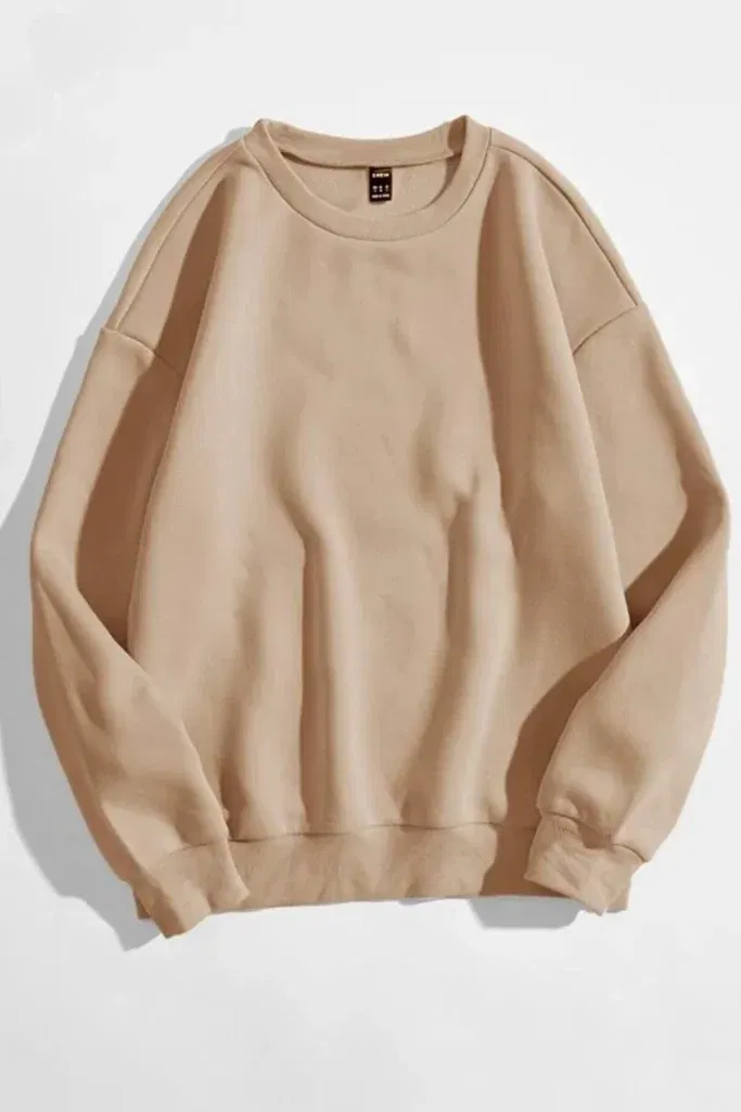 Modagen Regular Fit Sweatshirt In Beige