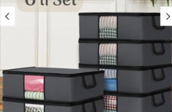 Meleni Home Aufbewahrungs Kleidertaschen in Dunkelgrau