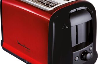 Moulinex LTD Subito Roter Doppelschlitz Toaster ( Watt, Variable Bräunungsstufen)