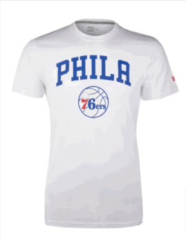 New Era NBA PHILADELPHIA ERS Team Logo T Shirt