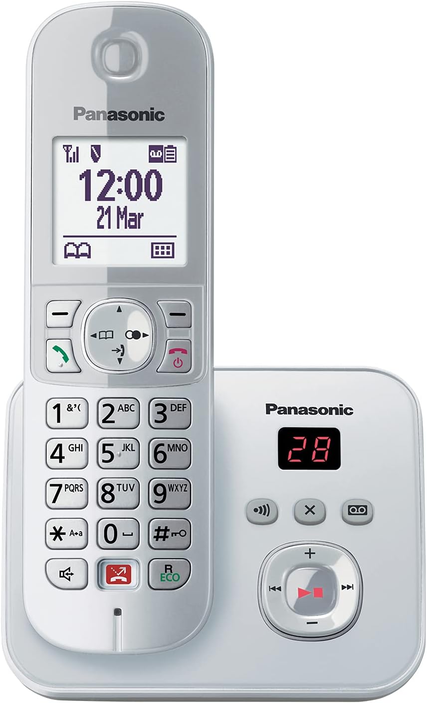 Panasonic Kx Tggs Schnurlostelefon Mit Anrufbeantworter (Bis Zu . Telefonnummern Sperren, Übersichtliche Schriftgröße, Lauter Hörer, Voll Duplex Freisprechen)