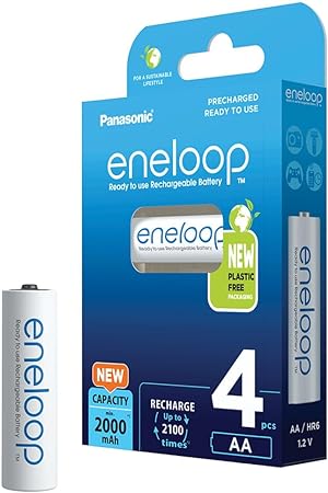 Panasonic eneloop BK-3MCDE/4BE 4er Pack (2000 mAh, wiederaufladbar, 2100 Ladezyklen) 🔋