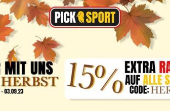 Picksport Rabatt auf Schuhe