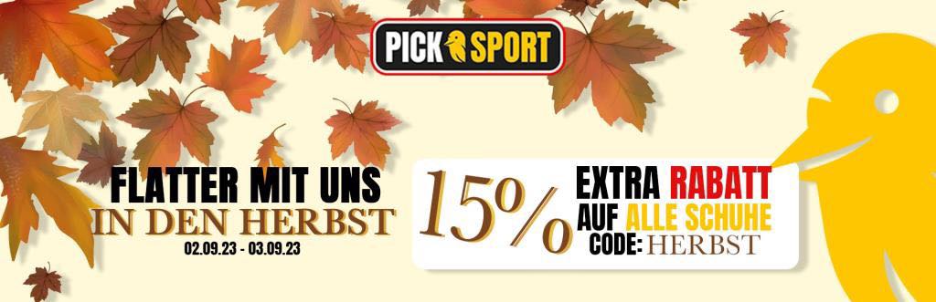 Picksport: 15 % Extra-Rabatt auf alle Schuhe