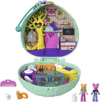 Polly Pocket Igel Café GTN Schatulle im Café und Haustier Design