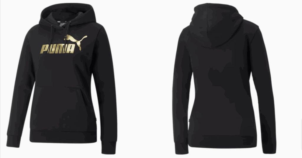 Puma Essentials+ Metallic Logo Damen Hoodie