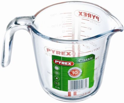 Pyrex P Messbecher ( ml, spülmaschinenfest, mikrowellengeeignet)