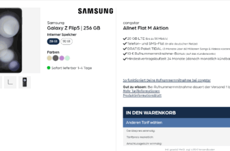 Samsung Galaxy Z Flip G + congstar Allnet Flat M GB LTE