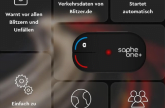 Saphe One Verkehrsalarm Daten von Blitzer de Warnt europaweit vor Radar Blitzer Unfällen Gefahren Verbindung mit Smartphone via Bluetooth Startet automatisch Amazon de Elektronik Foto