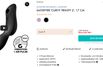 Satisfyer Curvy Trinity Druckwellenvibrator