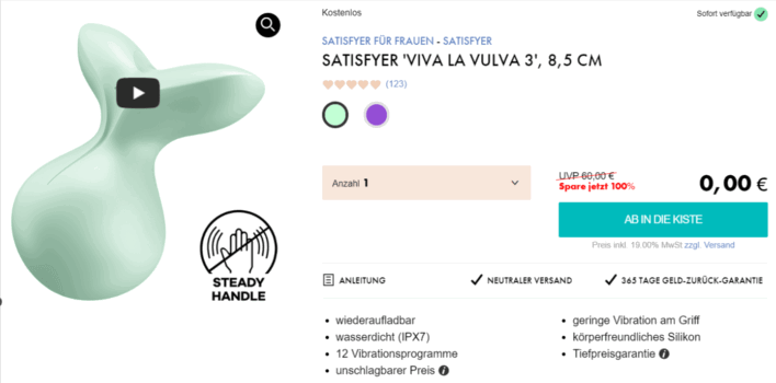 Satisfyer Viva la Vulva 3 Auflegevibrator