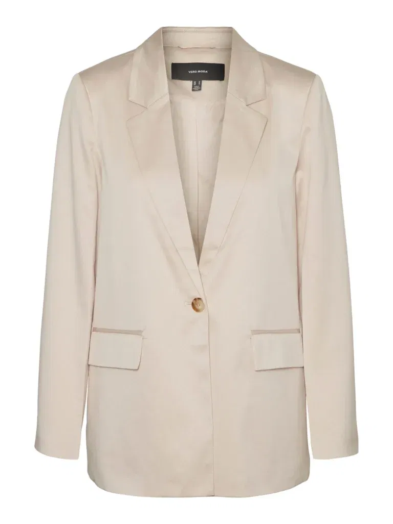 Vero Moda Klassischer Blazer Beige Regular Fit