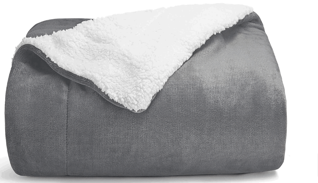 Wavve Kuscheldecke Flauschig Decke Grau Warme Sherpa Decke X Cm