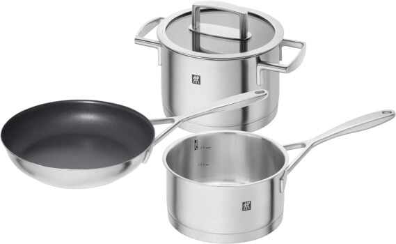 ZWILLING Topf Set Vitality (alle Herdarten inkl. Induktion, beinhaltet x Kochtopf + Deckel, x Stieltopf, x Bratpfanne)