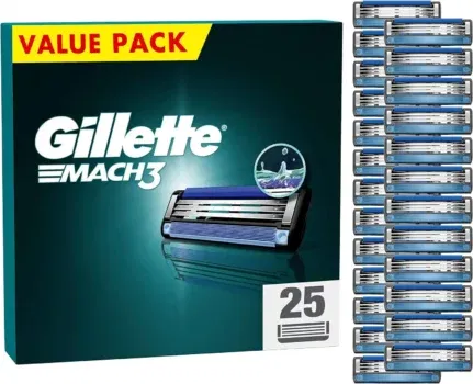 25 Gillette Mach3 Rasierklingen für 35,99€ inkl. Versand statt für 49,94€